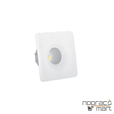 چراغ توکار چشمی 3 وات مربعی SMD پارس شعاع توس