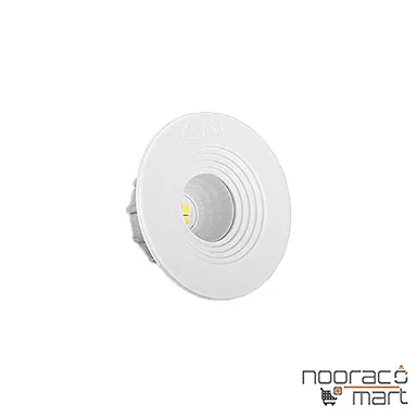 چراغ توکار چشمی 3 وات دايره اي SMD پارس شعاع توس