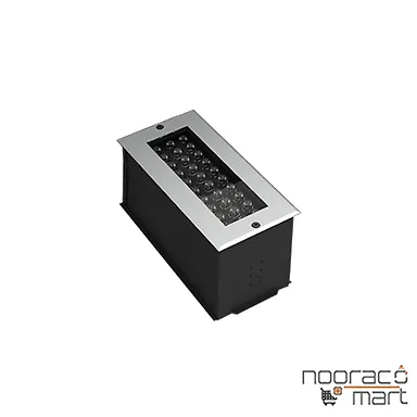 چراغ دفنی آذرین 1 (RGB) 12 وات 30 سانتی متر 50 درجه گلنور