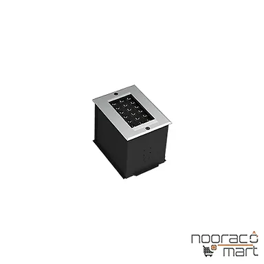چراغ دفنی آذرین 2 (RGB) 25 وات 20 سانتی متر 15x15x5 درجه گلنور
