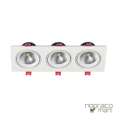 چراغ توکار 3x24 وات SH6503 شعاع