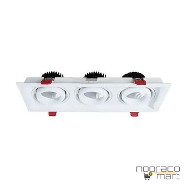 چراغ توکار 3x36 وات AL6703 شعاع