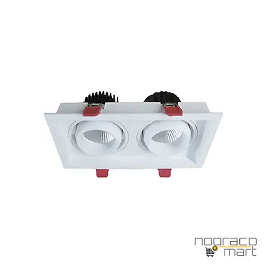 چراغ توکار 2x36 وات AL6702 شعاع