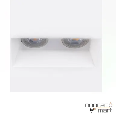 چراغ گچی سقفی توکار دو شعله SH- 2202 شعاع