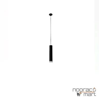 چراغ آویز پندالوکس مشکی توکار با ماژول برق مستقیم ارتفاع 30 سانتی متری 6 وات مازی نور