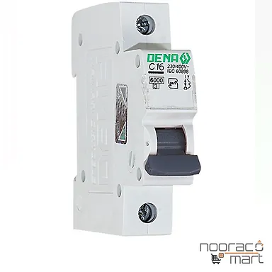 کلید مینیاتوری 16 آمپر تک پل C دنا الکتریک ایرانیان
