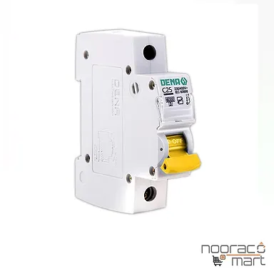 کلید مینیاتوری 25 آمپر تک پل C دنا الکتریک ایرانیان
