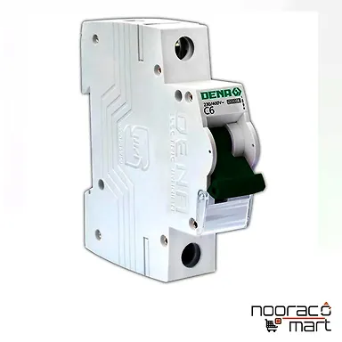 کلید مینیاتوری 6 آمپر تک پل C دنا الکتریک ایرانیان