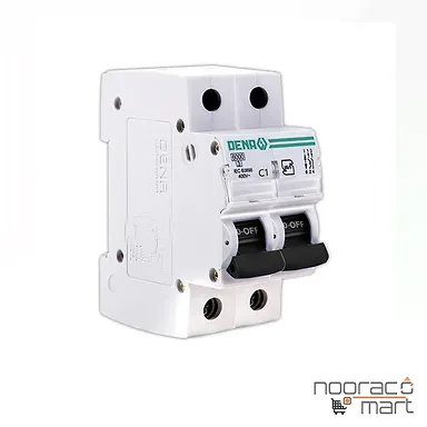کلید مینیاتوری 1 آمپر دو پل C دنا الکتریک ایرانیان