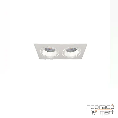 چراغ سقفی توکار سفید دو شعله SH- 6002 شعاع