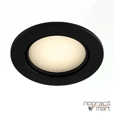 چراغ سقفی توکار مشکی SH-1029 شعاع