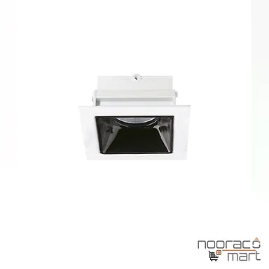 چراغ سقفی توکار سفید تک شعله SH- 6201 شعاع