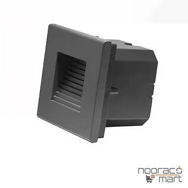 چراغ کنار پله 1 وات مشکی 4001 - شعاع