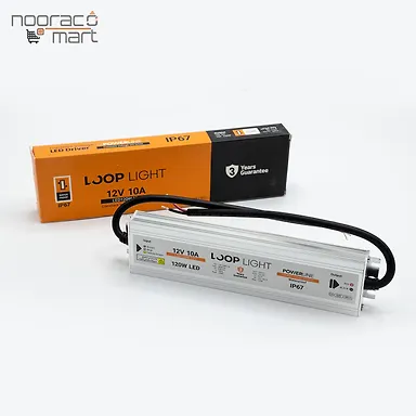 منبع تغذیه 24 ولت 5 آمپر ۱۲۰ وات مدل Waterproof لوپ لایت