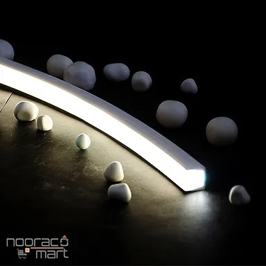 نئون فلکس سیلیکونی تراکم 120x2برش 0.8 سانت 220V لوپ لایت حلقه 100 متری