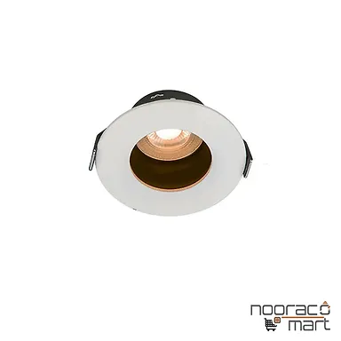 چراغ سقفی توکار قاب هالوژن رفلکتور طلائی N1002 نوران