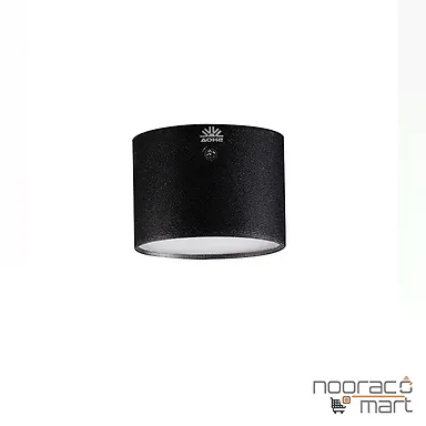 چراغ سقفی روکار گرد 7 وات مشکی SH-2017 شعاع