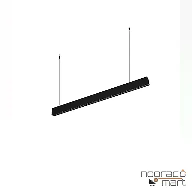 چراغ سقفی آویز لیزر بلید 48 وات مشکی SH- 6804 شعاع