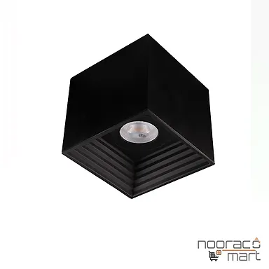 چراغ سقفی  روکار مربع 7 وات مشکی SH-4416 شعاع