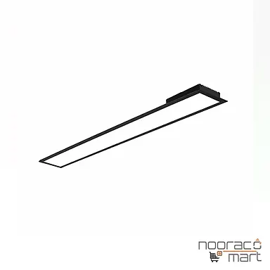 چراغ خطی توکار 50 وات مشکی 1811 SH-شعاع