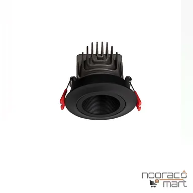 چراغ سقفی توکار 12 وات مشکی SH-704 شعاع