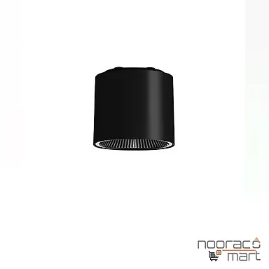 چراغ سقفی روکار استوانه  10 وات مشکی SH- 8601 شعاع