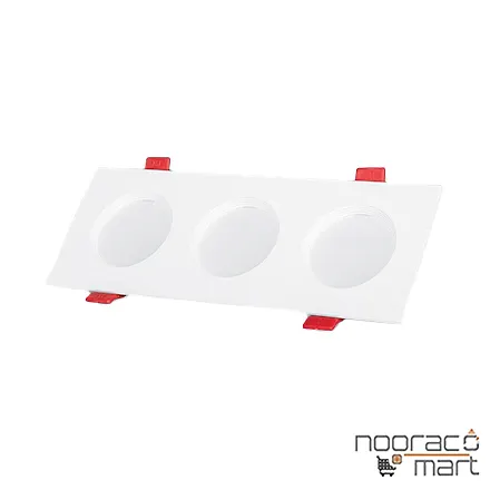 خرید و قیمت چراغ توکار سولاریس 3x5 وات پارس شعاع توس