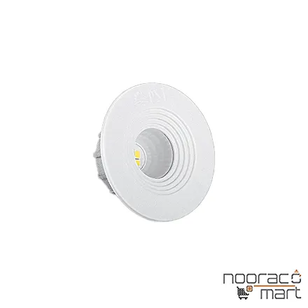 چراغ توکار چشمی 3 وات دايره اي SMD پارس شعاع توس