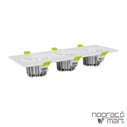 خرید چراغ توکار چشمی تریلایت متحرک 7×3 وات SMD پارس شعاع توس