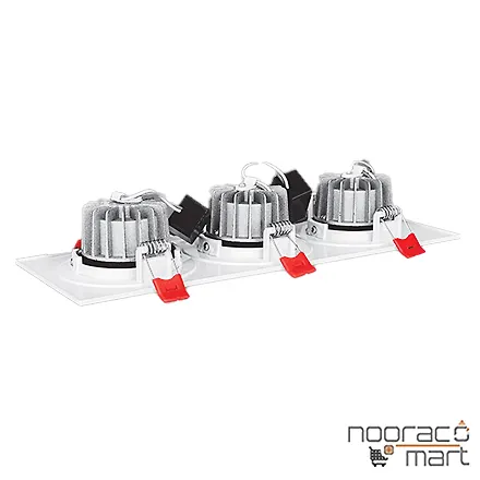 قیمت چراغ توکار چشمی تریلایت متحرک 3x7 وات SMD رینگ مشکی پارس شعاع توس