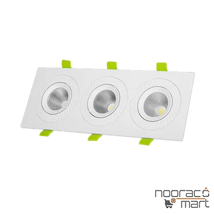 خرید و قیمت چراغ توکار چشمی تریلایت متحرک 7×3 وات SMD پارس شعاع توس