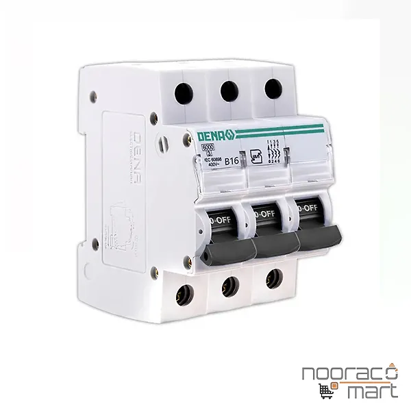 کلید مینیاتوری 16 آمپر سه پل B دنا الکتریک ایرانیان