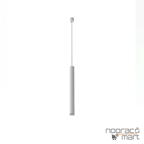 چراغ آویز پندالوکس سفید روکار با ماژول برق مستقیم ارتفاع 60 سانتی متری 6 وات مازی نور
