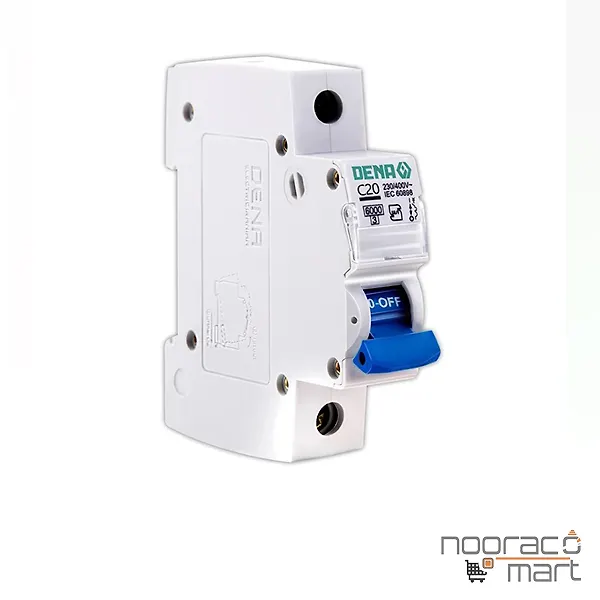 کلید مینیاتوری 20 آمپر تک پل C دنا الکتریک ایرانیان