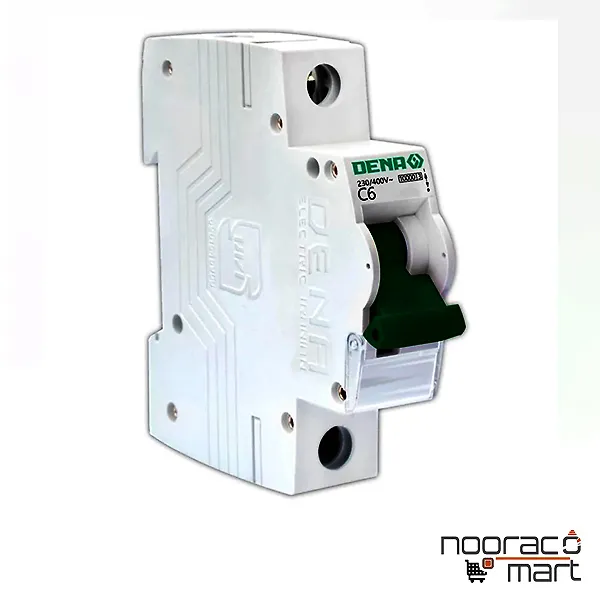 کلید مینیاتوری 6 آمپر تک پل C دنا الکتریک ایرانیان