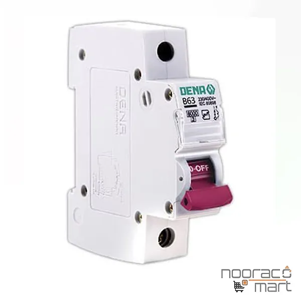 کلید مینیاتوری 63 آمپر تک پل B دنا الکتریک ایرانیان