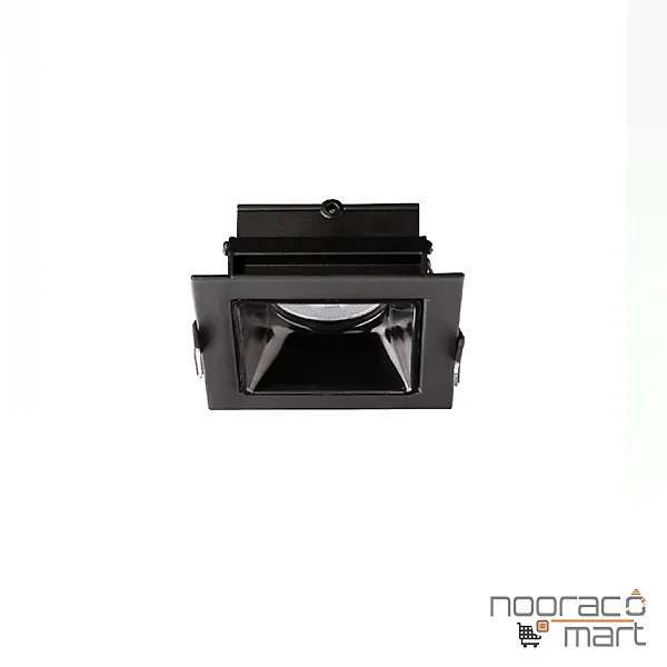 چراغ سقفی توکار مشکی تک شعله SH- 6201 شعاع