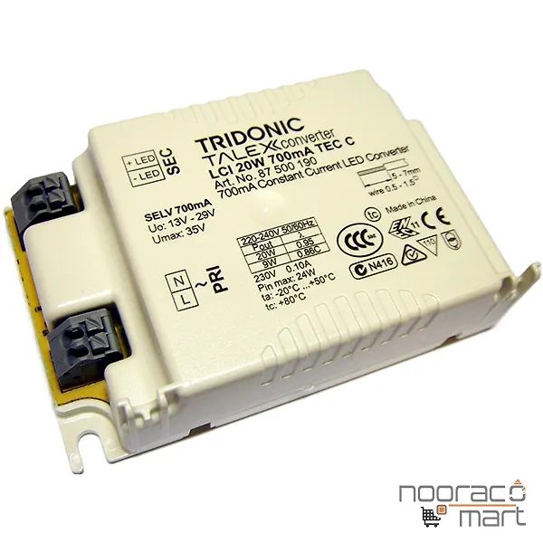 درایور ال ای دی 20 وات LCI  700mA TEC C ترایدونیک