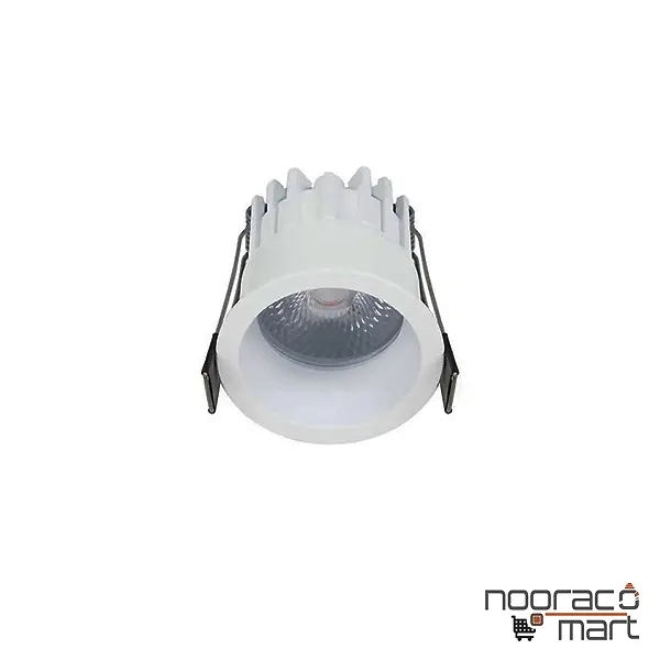 چراغ سقفی توکار 12 وات سفید دیمردار N1021- R نوران
