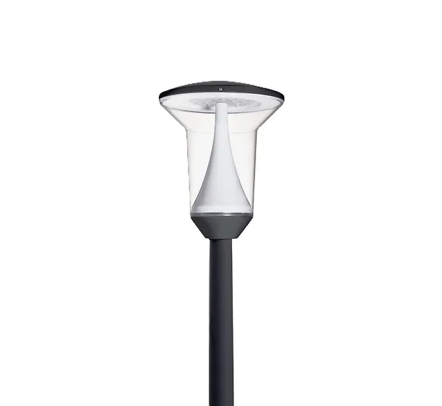 چراغ پارکی تولیپ مشکی 32 وات با ماژول برق مستقیم مازی نور