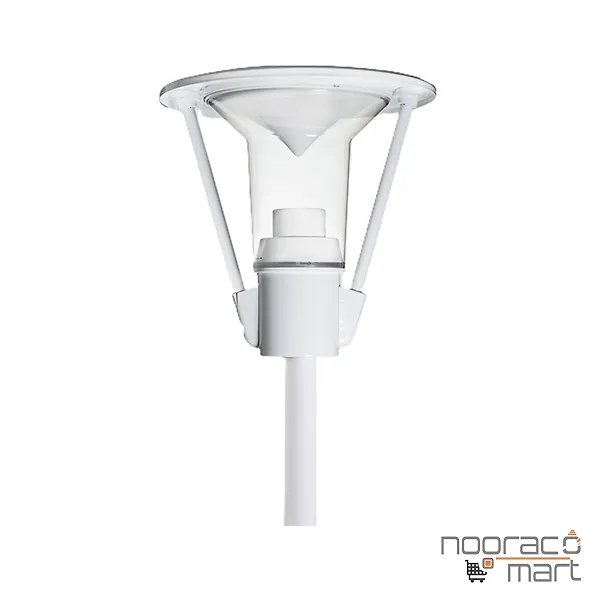 چراغ پارکی تولیپ سفید 25 وات  مازی نور