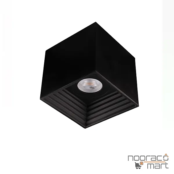 چراغ سقفی  روکار مربع 7 وات مشکی SH-4416 شعاع