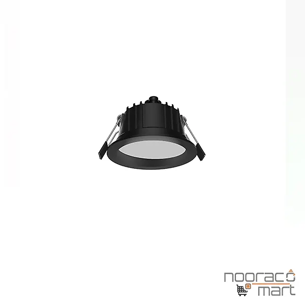 چراغ سقفی توکار گرد 8 وات مشکی SH-2051 شعاع